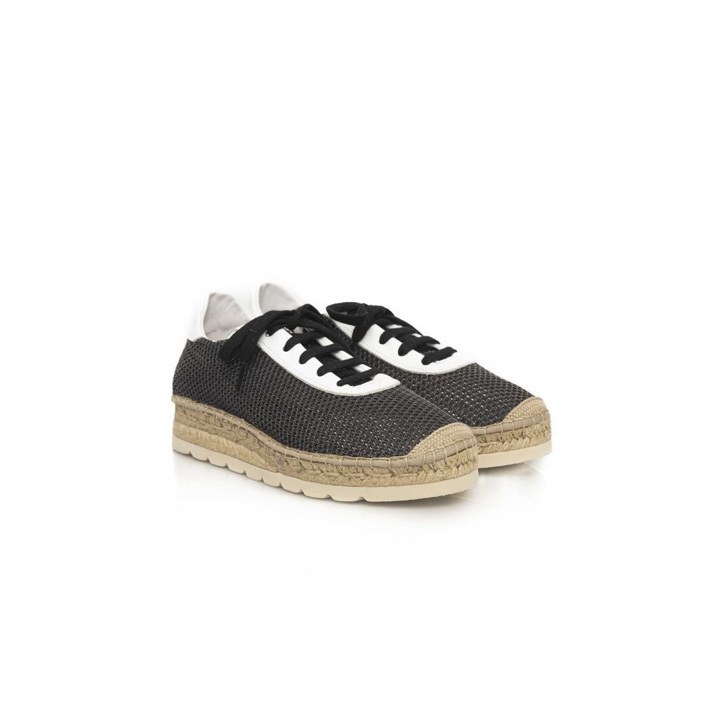 Cerruti 1881 Black Calfskin Men Men's Sneaker