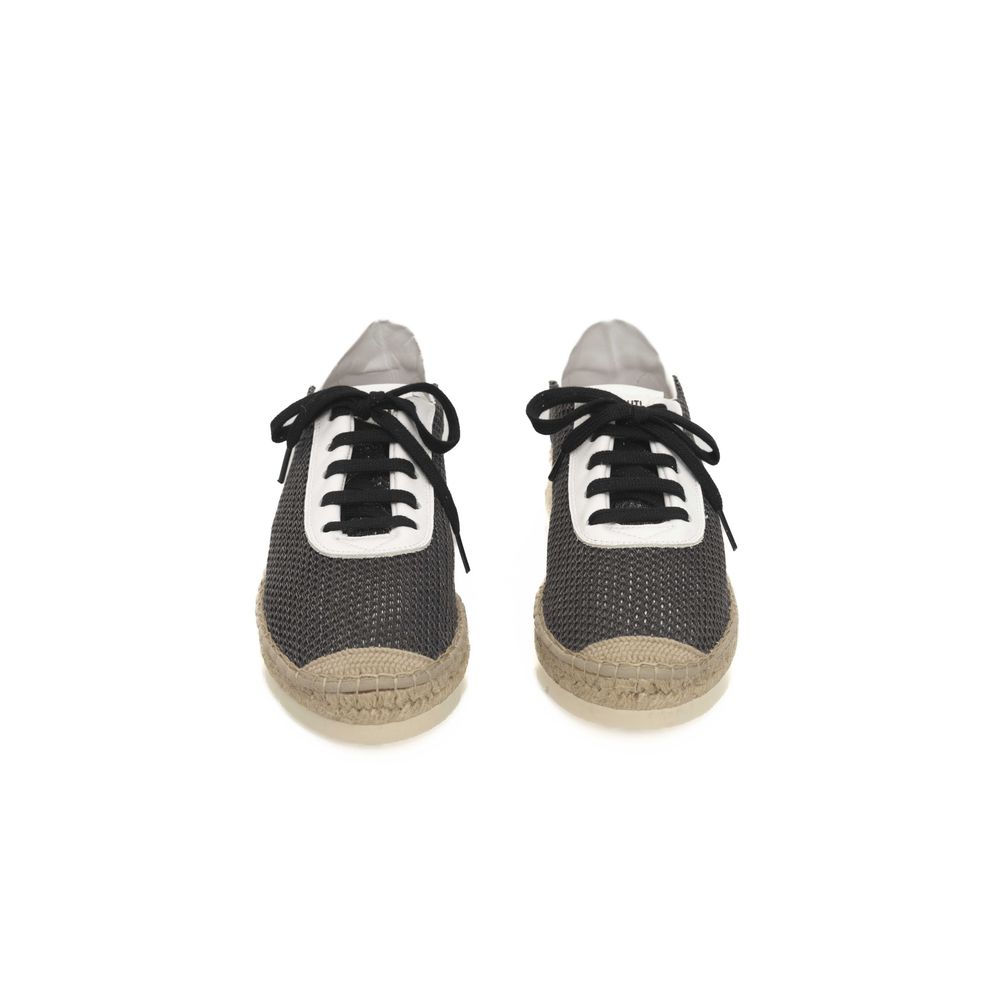 Cerruti 1881 Black Calfskin Men Men's Sneaker