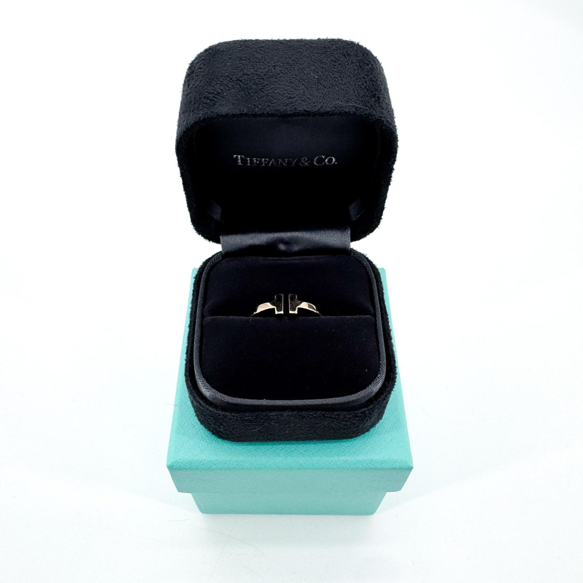 Tiffany & Co. T Wire 18K Rose Gold Gold Rose_Gold Ring Jewelry (Pre-Owned)