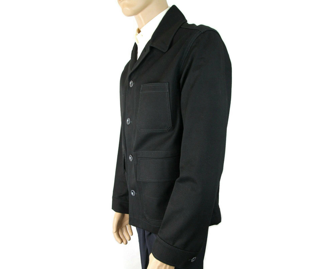 Burberry Men's Black Canvas Mohawk Face Paint Jacket