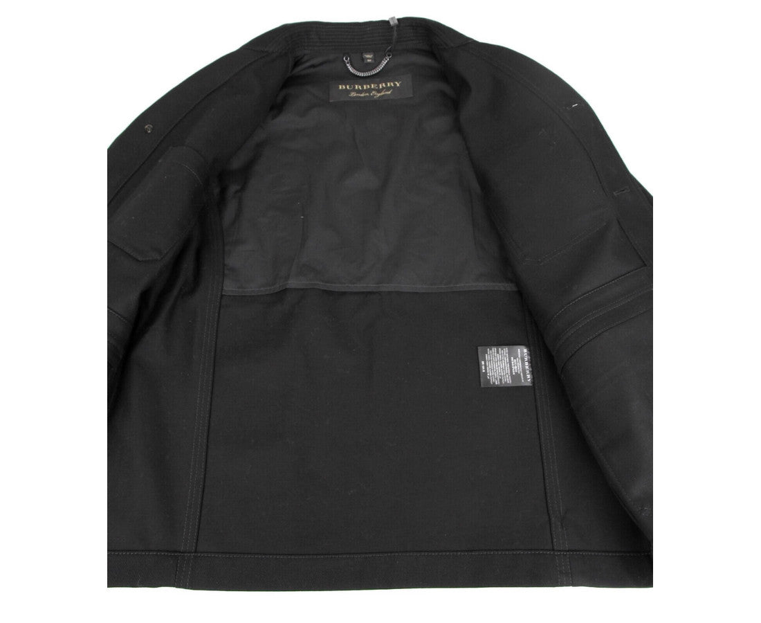Burberry Men's Black Canvas Mohawk Face Paint Jacket