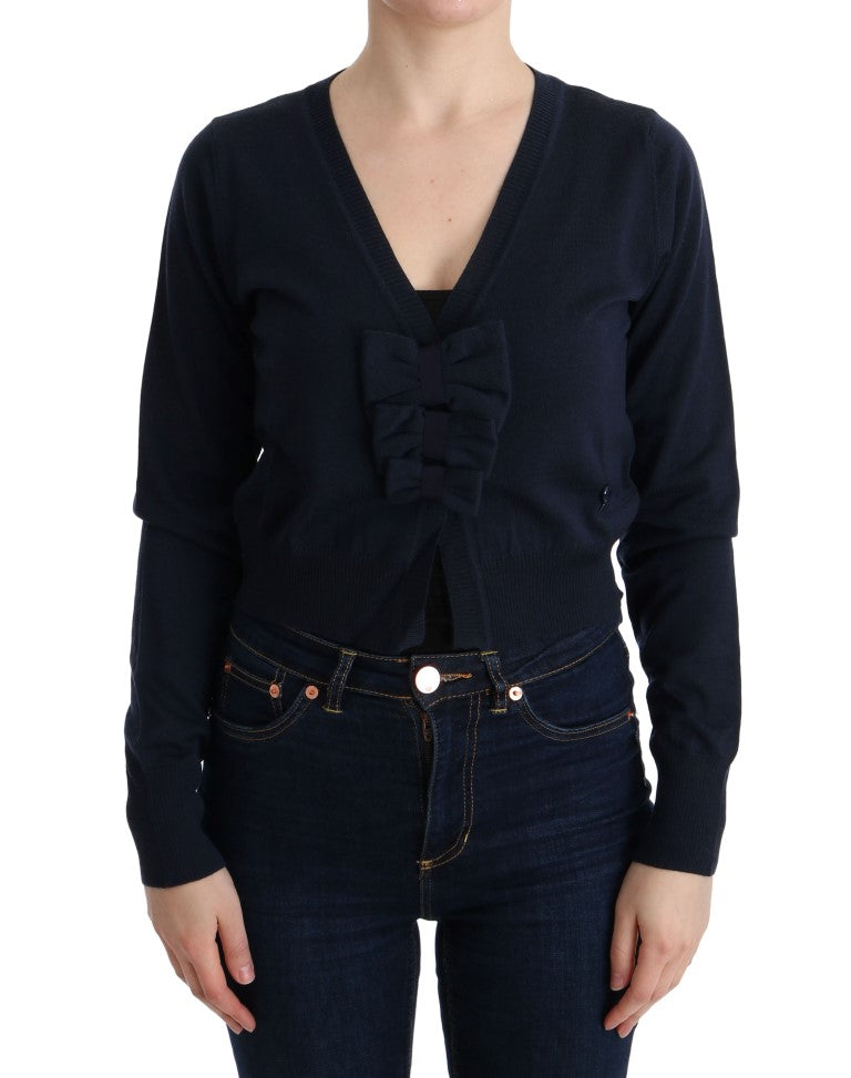 MARGHI LO' Blue Wool Blouse Women's Sweater