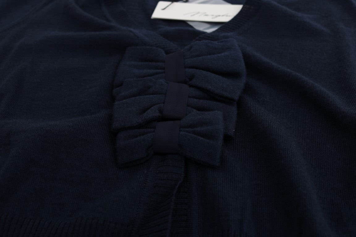 MARGHI LO' Blue Wool Blouse Women's Sweater