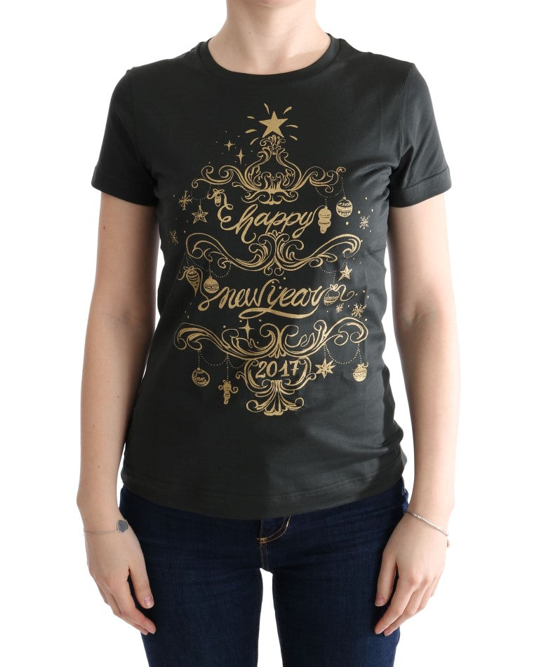 Dolce & Gabbana Green Cotton 2017 Motive Women's T-Shirt