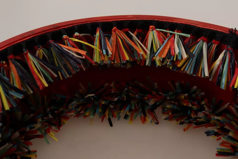 Dolce & Gabbana Multicolor Floral Wide Waist Carretto Women's Belt (Pre-Owned)