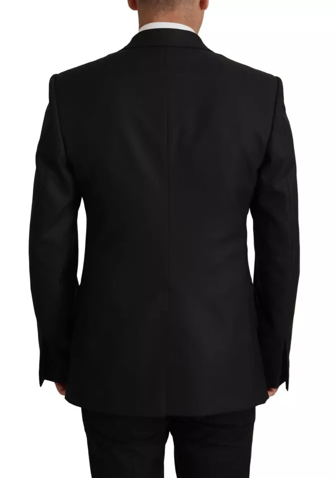 Dolce & Gabbana Black Polyester Single Breasted Men's BlazerJacket (Pre-Owned)