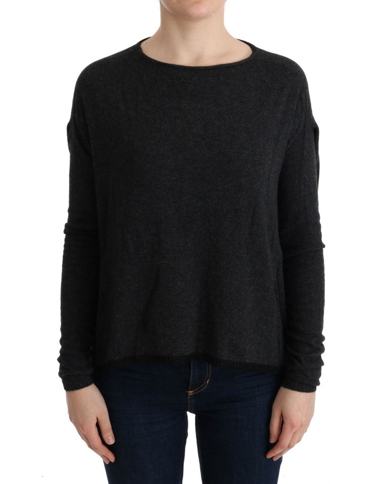 Costume National Gray Viscose Knitted Women's Sweater