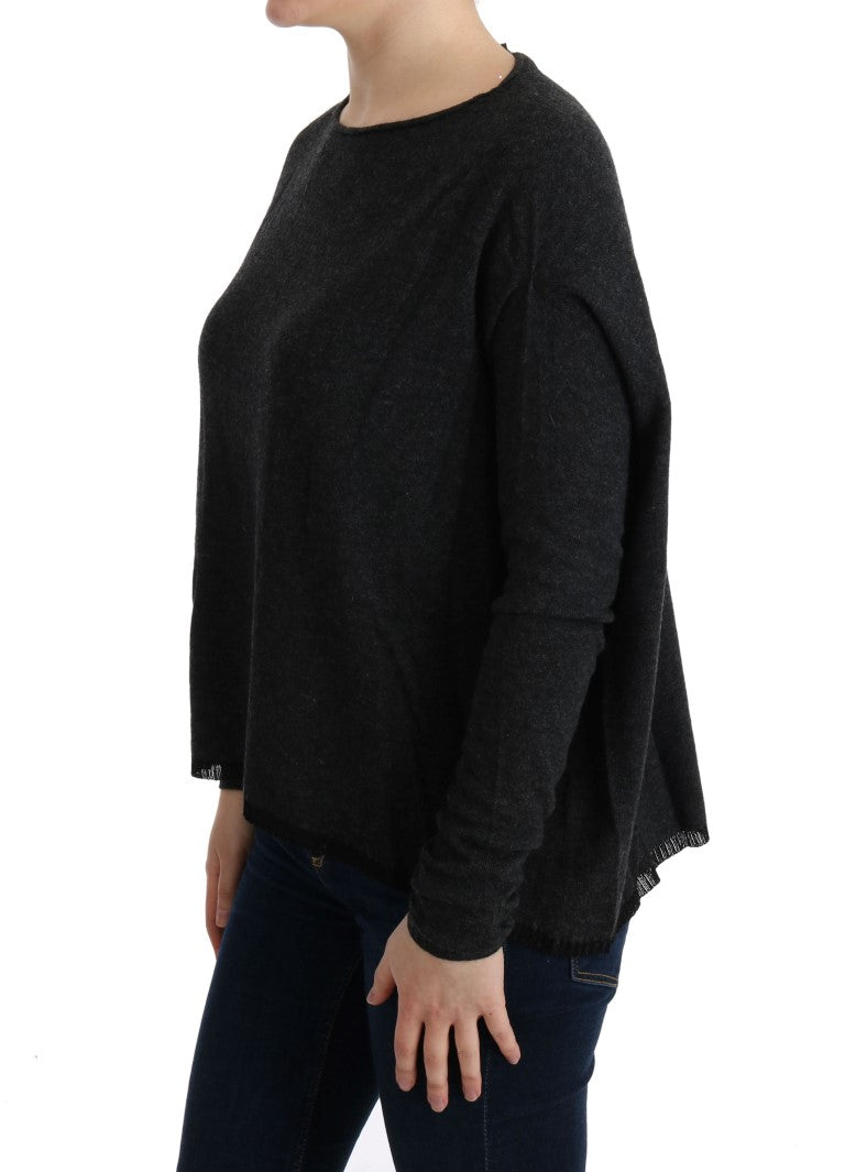 Costume National Gray Viscose Knitted Women's Sweater