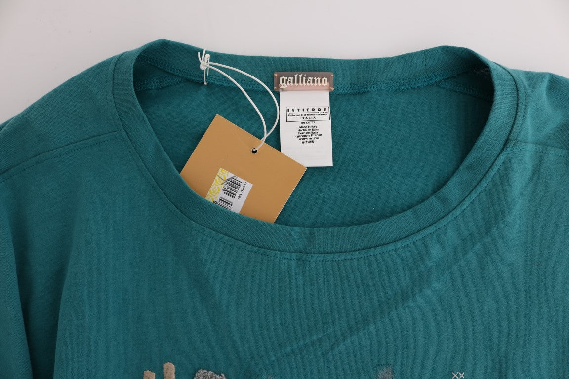 John Galliano Green Cotton Oversized Women's Sweater