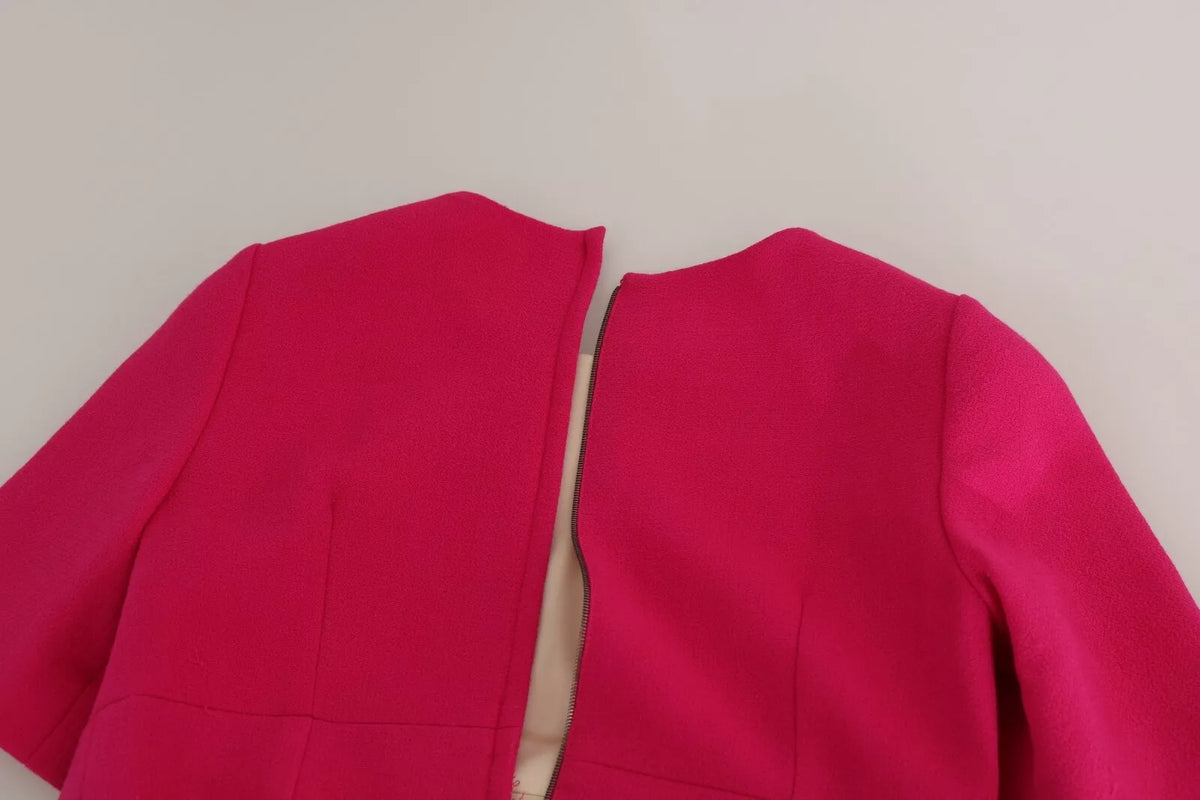 Dolce & Gabbana Pink Italia Forever Crystal Sheath Women's Dress (Pre-Owned)