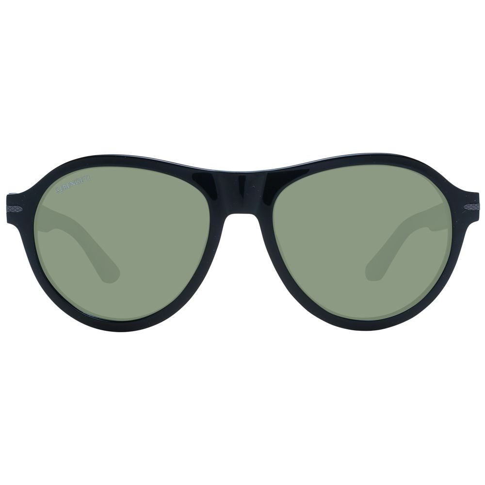 Serengeti Black Acetate Men's Sunglasses