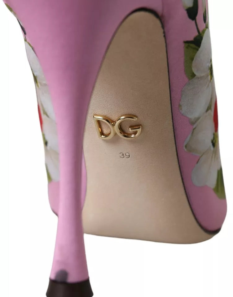 Dolce & Gabbana Multicolor Jersey Stretch Boots Open Toes Heels Women's Shoes (Pre-Owned)