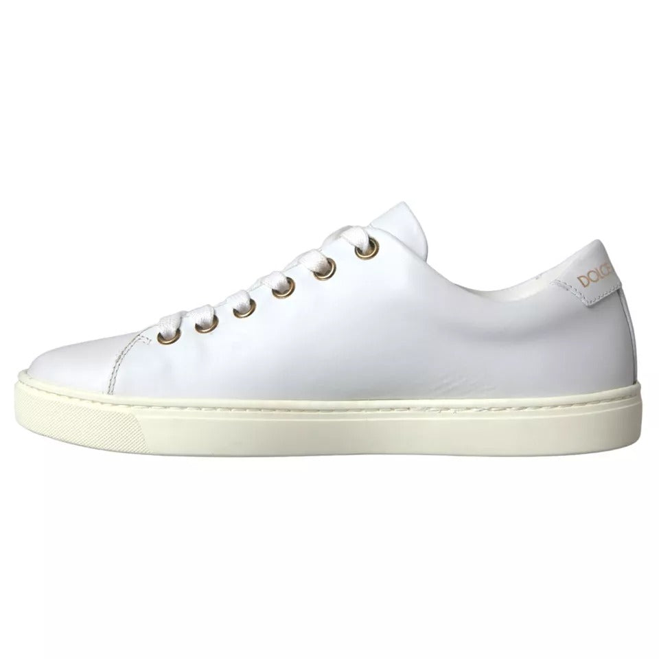 Dolce & Gabbana White Portofino Sacred Heart Sneakers Women Women's Shoes (Pre-Owned)