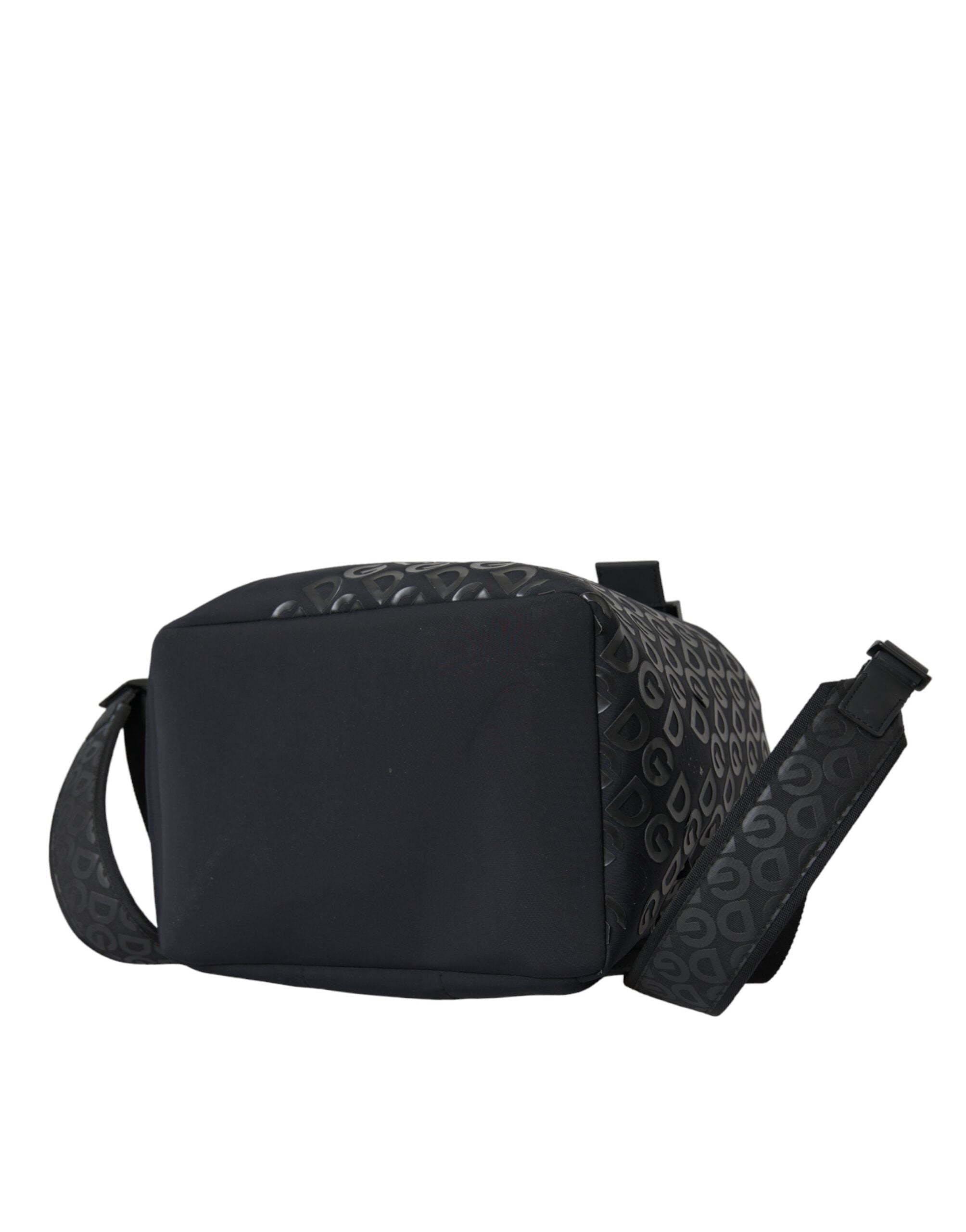 Dolce & Gabbana Black Neoprene Nylon DG Logo School Backpack Men's Bag (Pre-Owned)