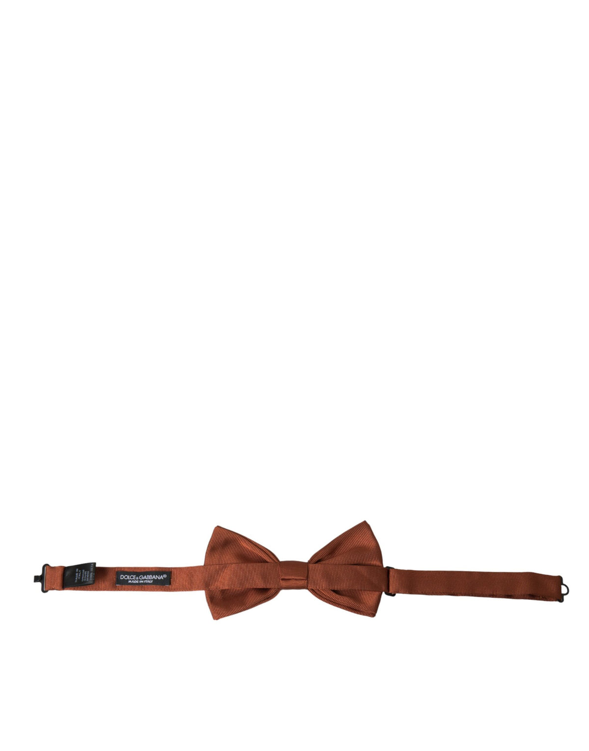 Dolce & Gabbana Brown Silk Adjustable Neck Men Bow Men's Tie