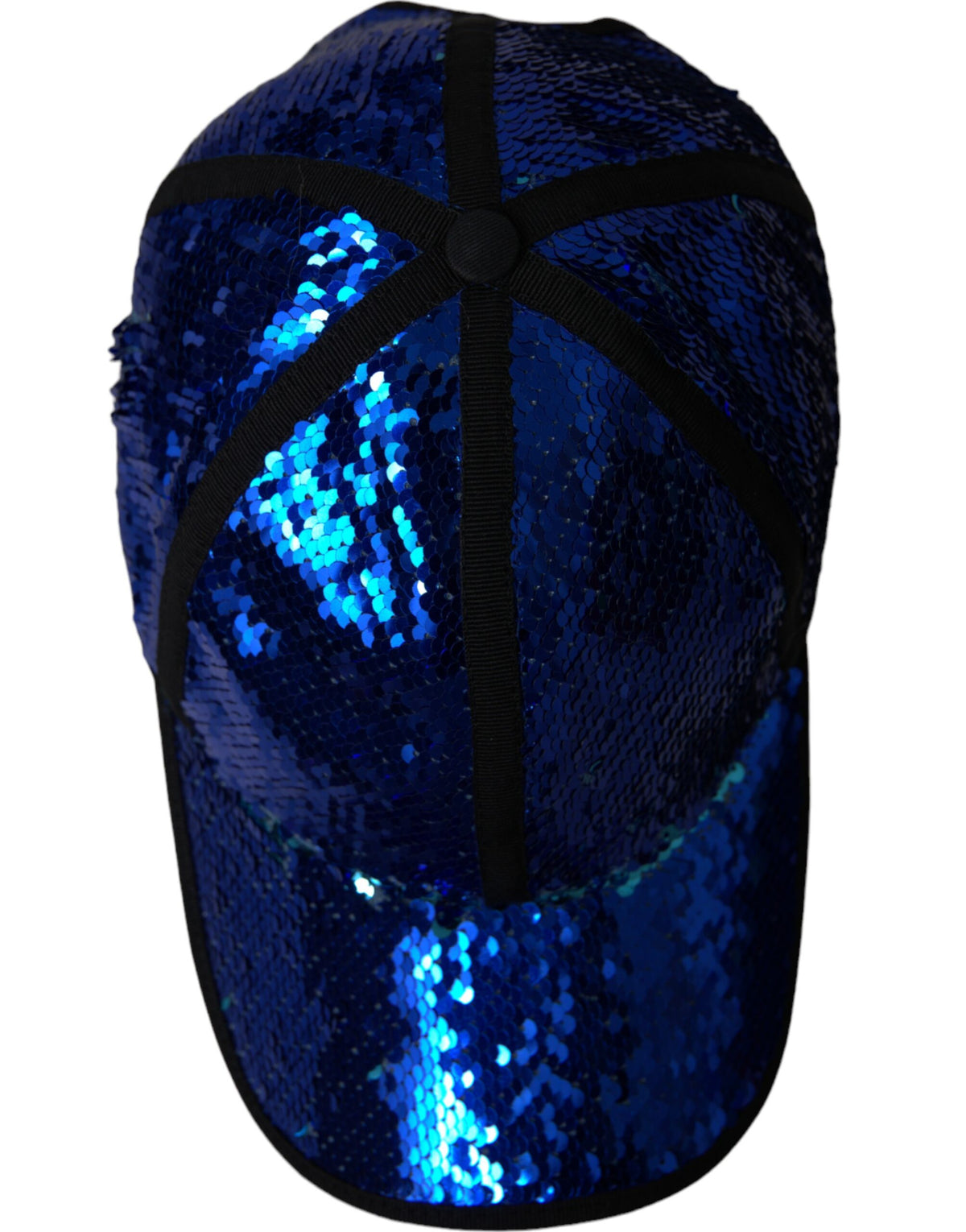 Dolce & Gabbana Royal Blue Sequin Baseball Hat Men's Men
