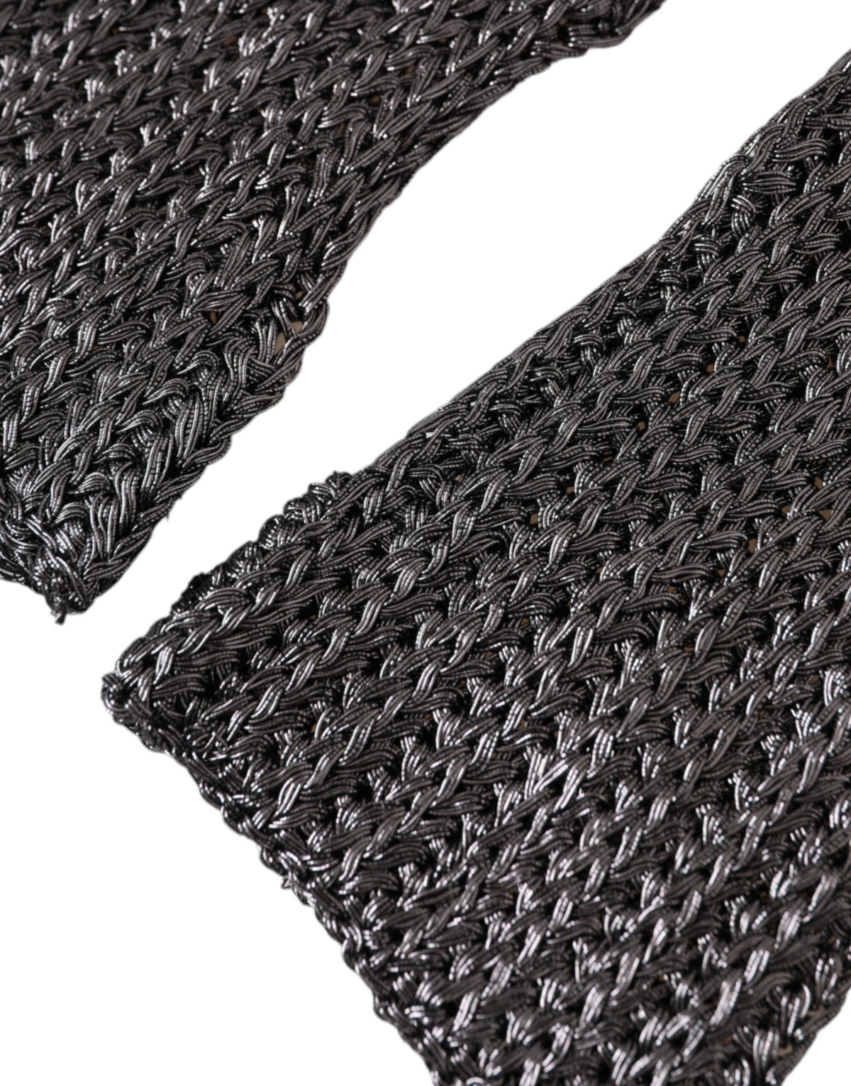Dolce & Gabbana Gray Viscose Knitted Finger Less Women's Gloves