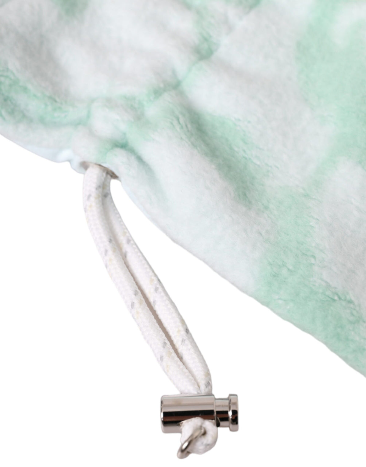 Dolce & Gabbana White Nylon Fleece Wrist Length Mitten Women's Gloves
