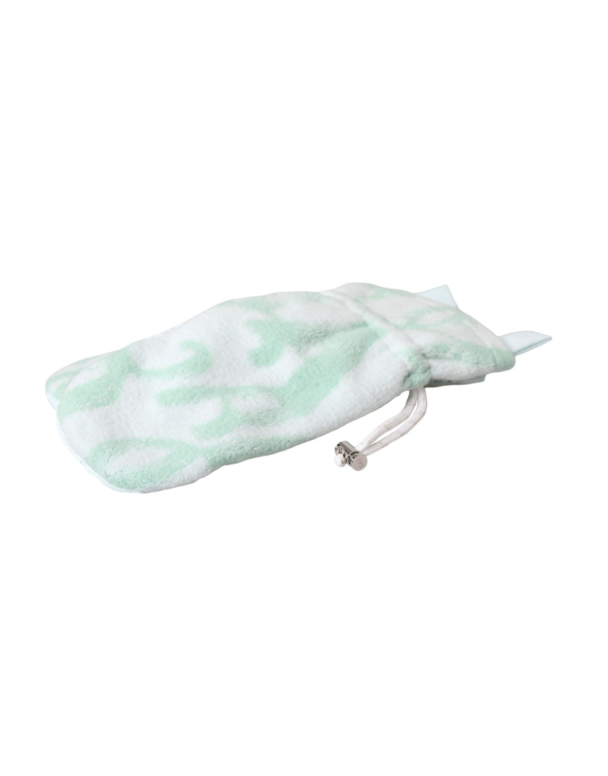 Dolce & Gabbana White Nylon Fleece Wrist Length Mitten Women's Gloves