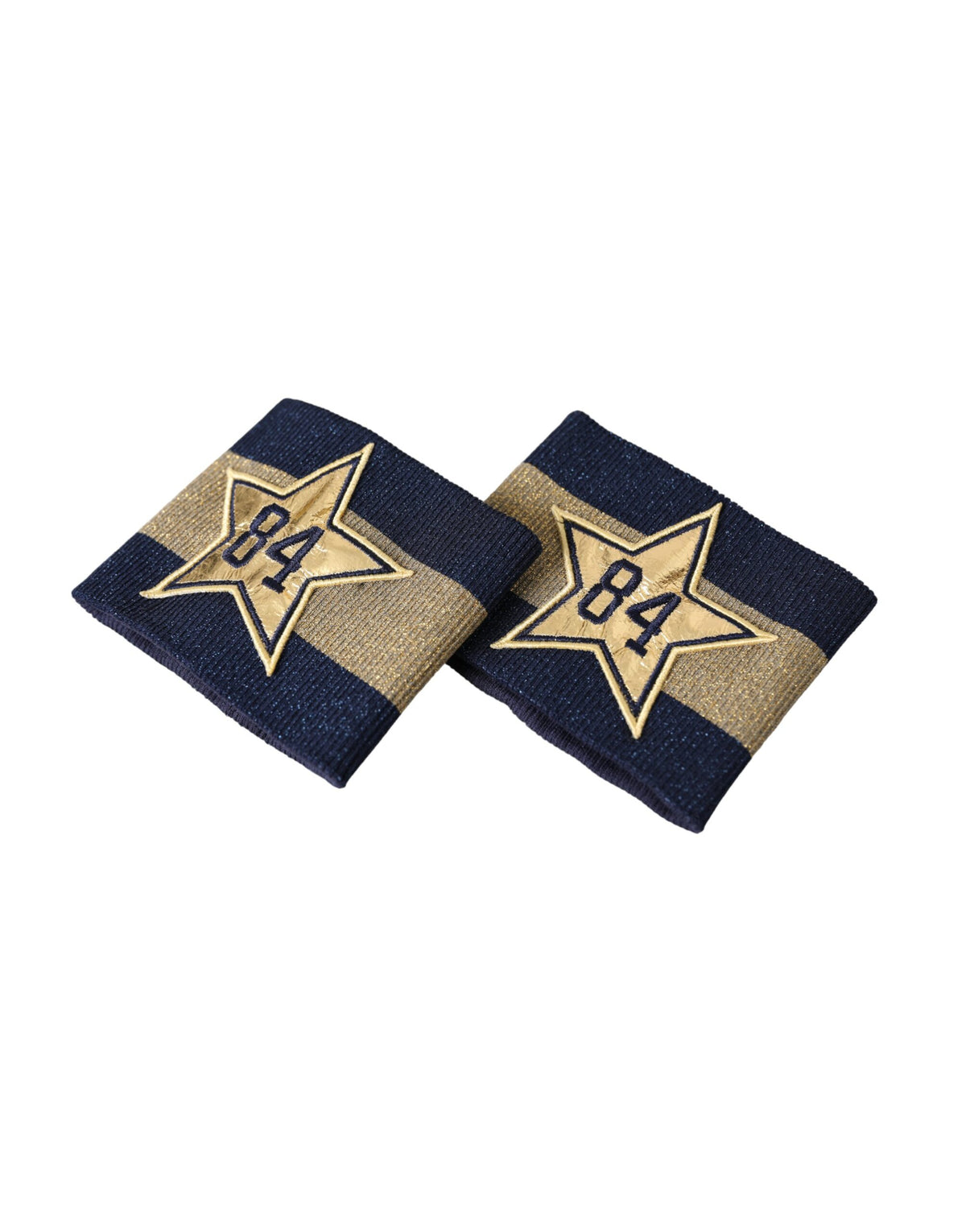 Dolce & Gabbana Black Gold Logo Star 84 Viscose Men's Wristband