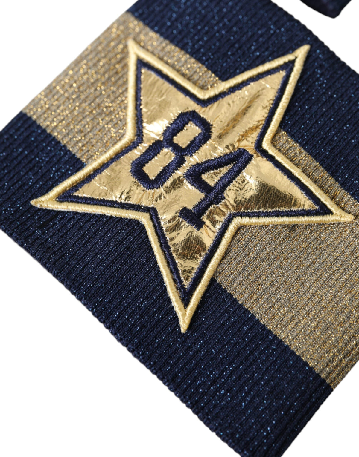 Dolce & Gabbana Black Gold Logo Star 84 Viscose Men's Wristband