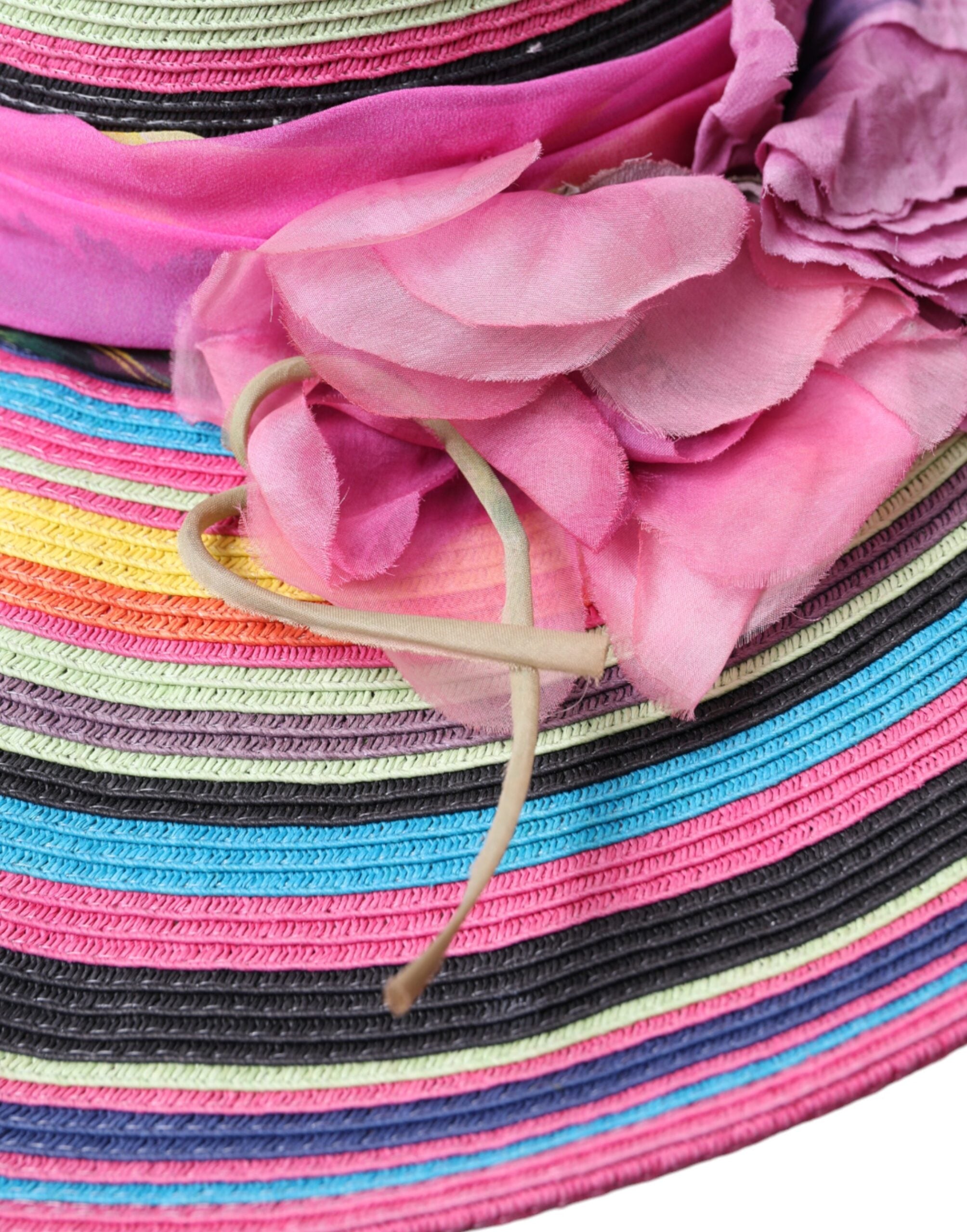 Dolce & Gabbana Multicolor Fantasy Wide Brim Floppy Women's Hat