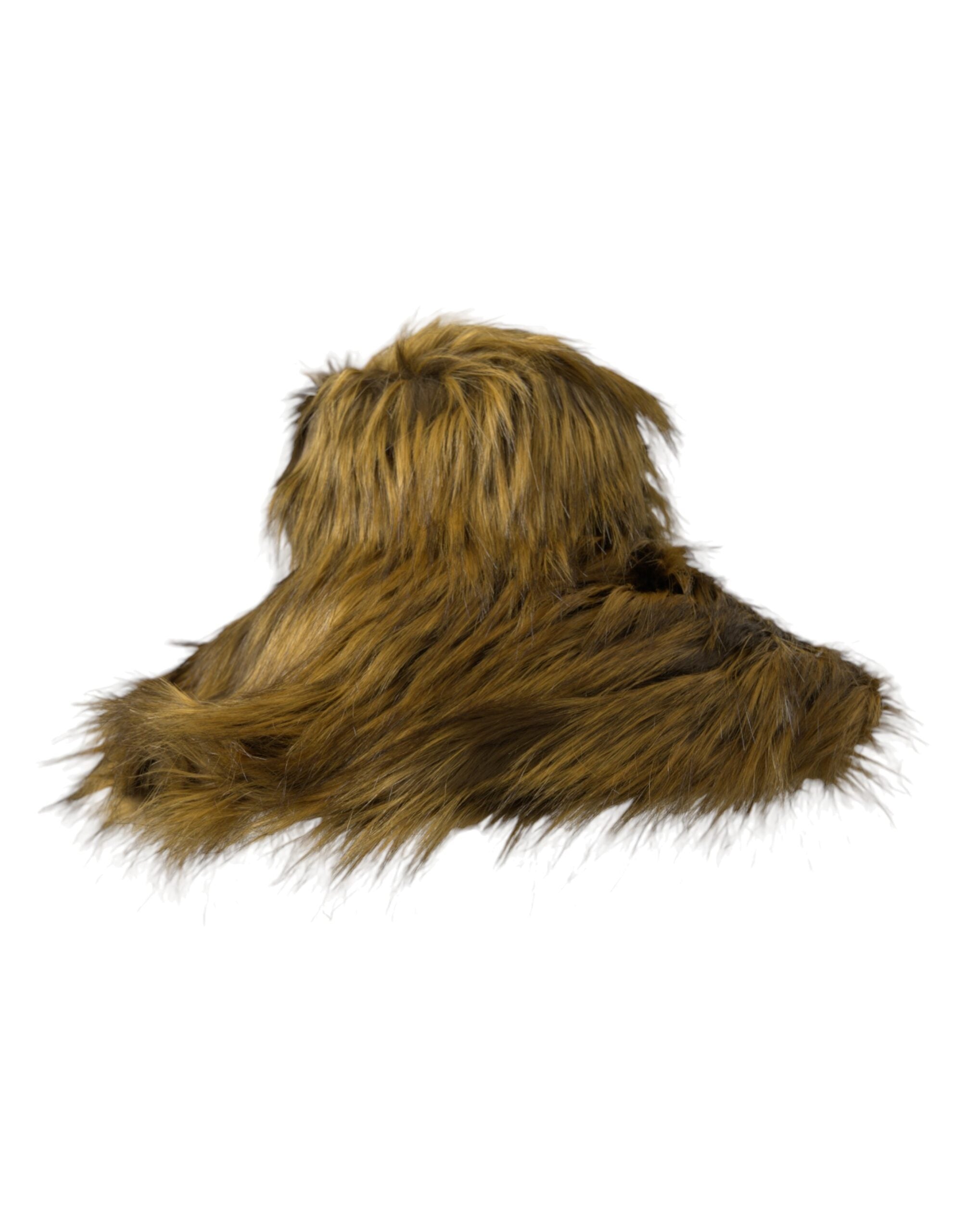 Dolce & Gabbana Brown Modacrylic Faux Fur Bucket Women's Hat