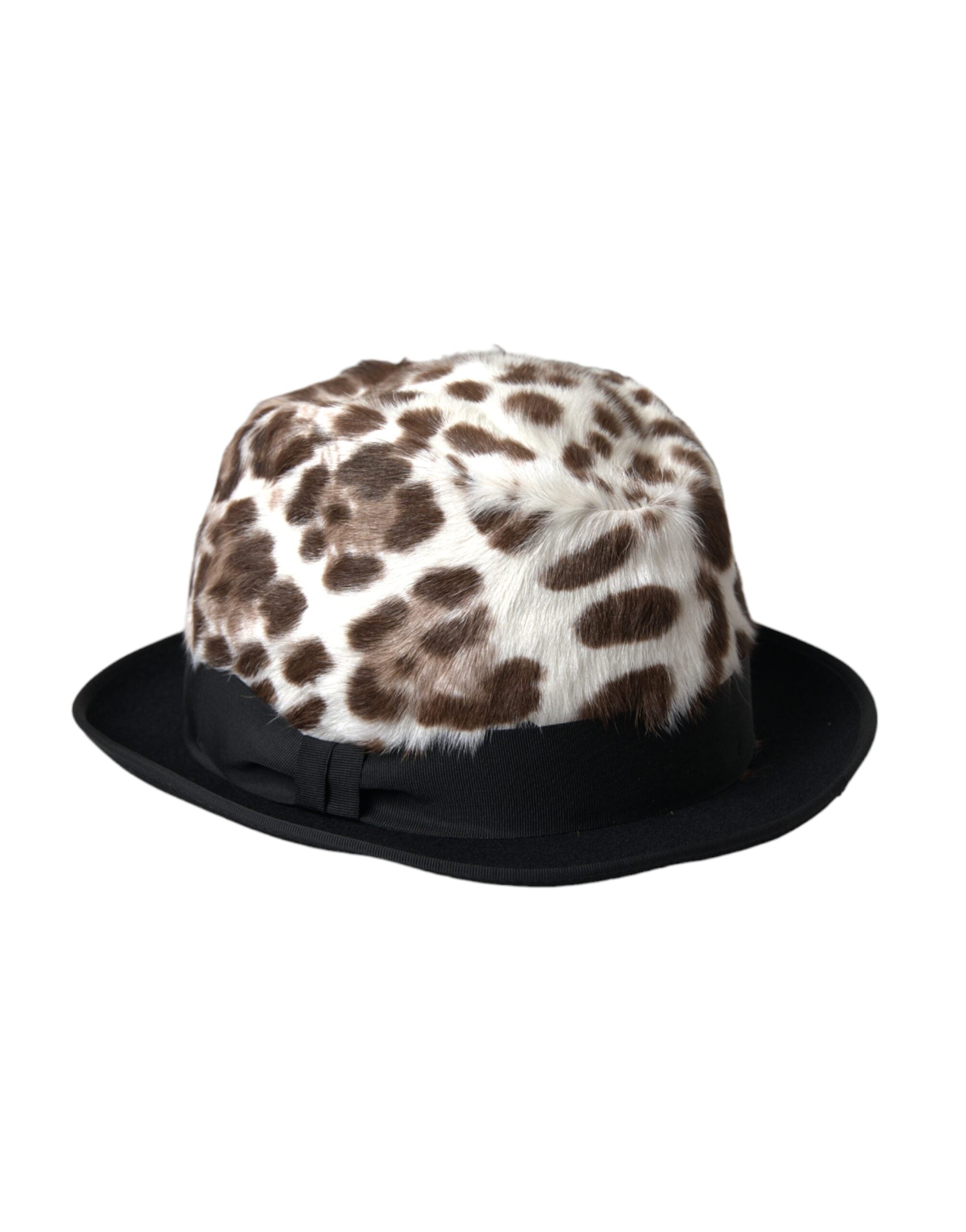 Dolce & Gabbana Multicolor Leopard Women Fedora Women's Hat