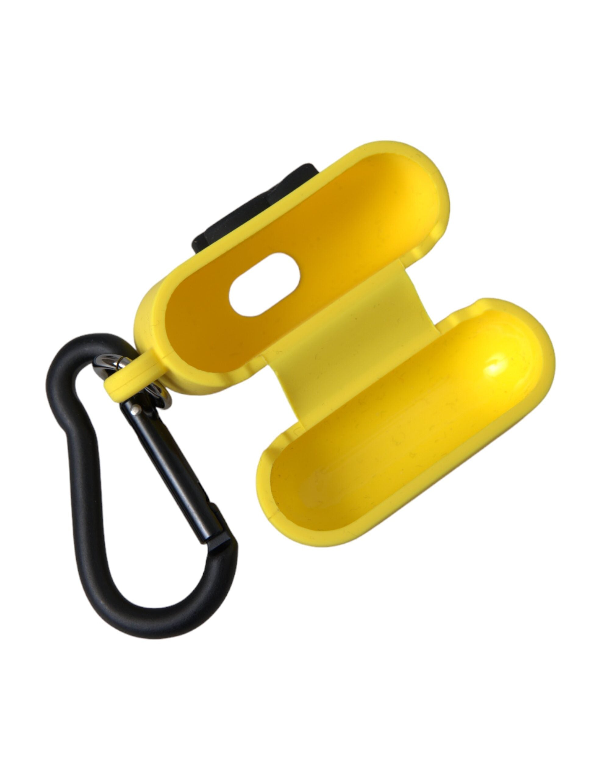 Dolce & Gabbana Yellow Silicone Logo Embossed Airpods Women's Case