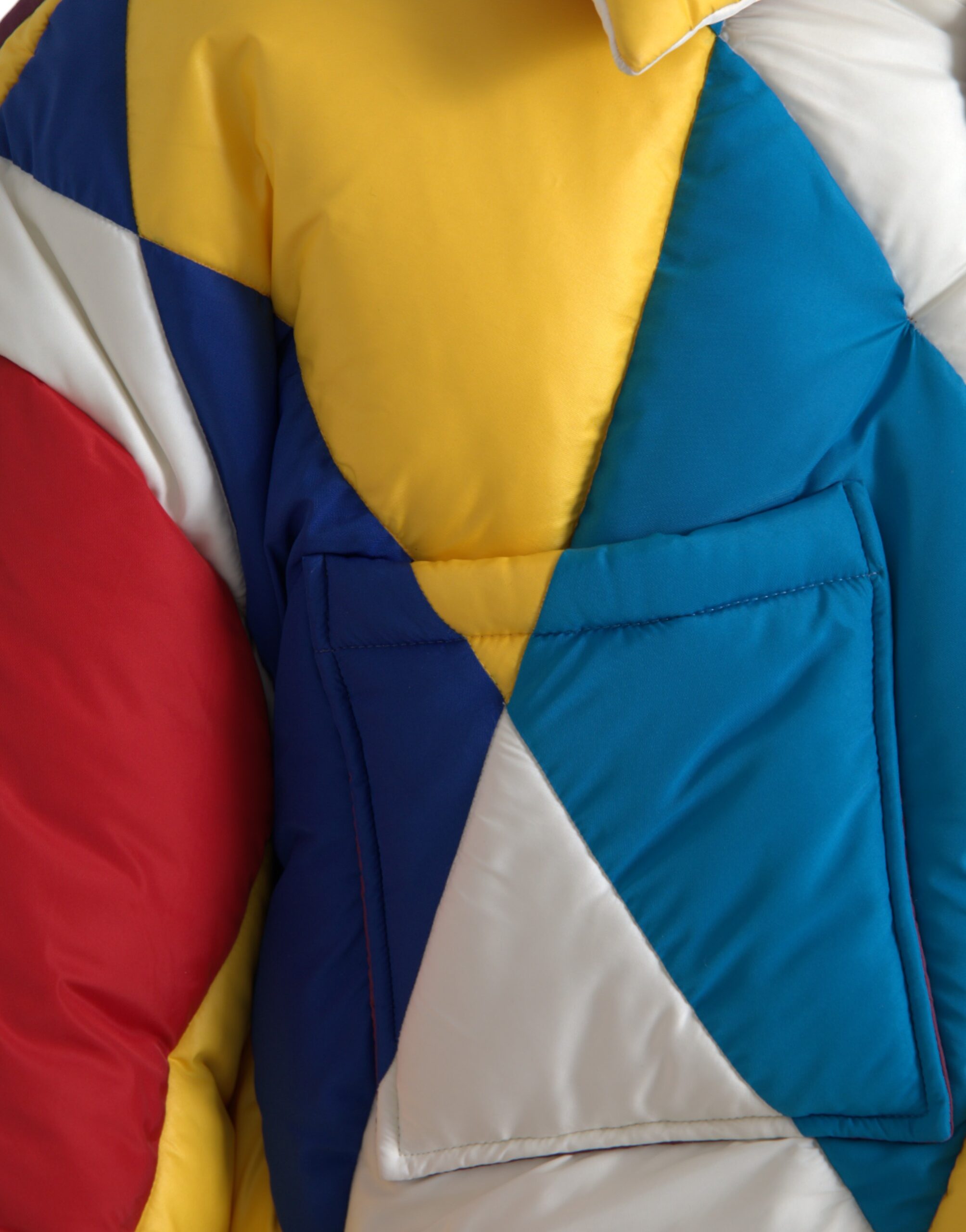 Dolce & Gabbana Multicolor Windbreaker Puffer Jacket Men's Men