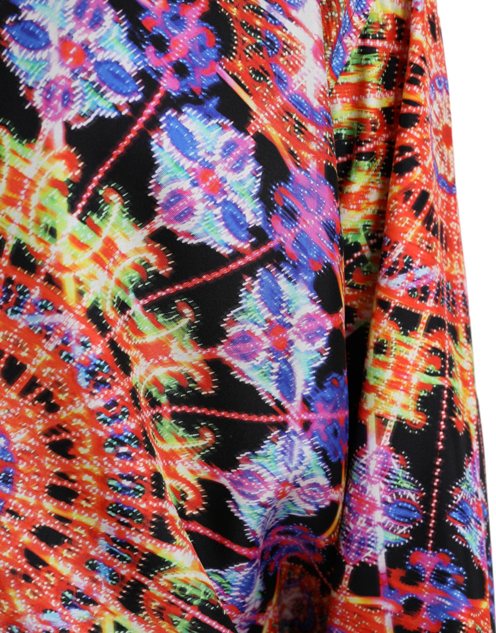 Dolce & Gabbana Multicolor Luminarie Silk Men Casual Men's Shirt