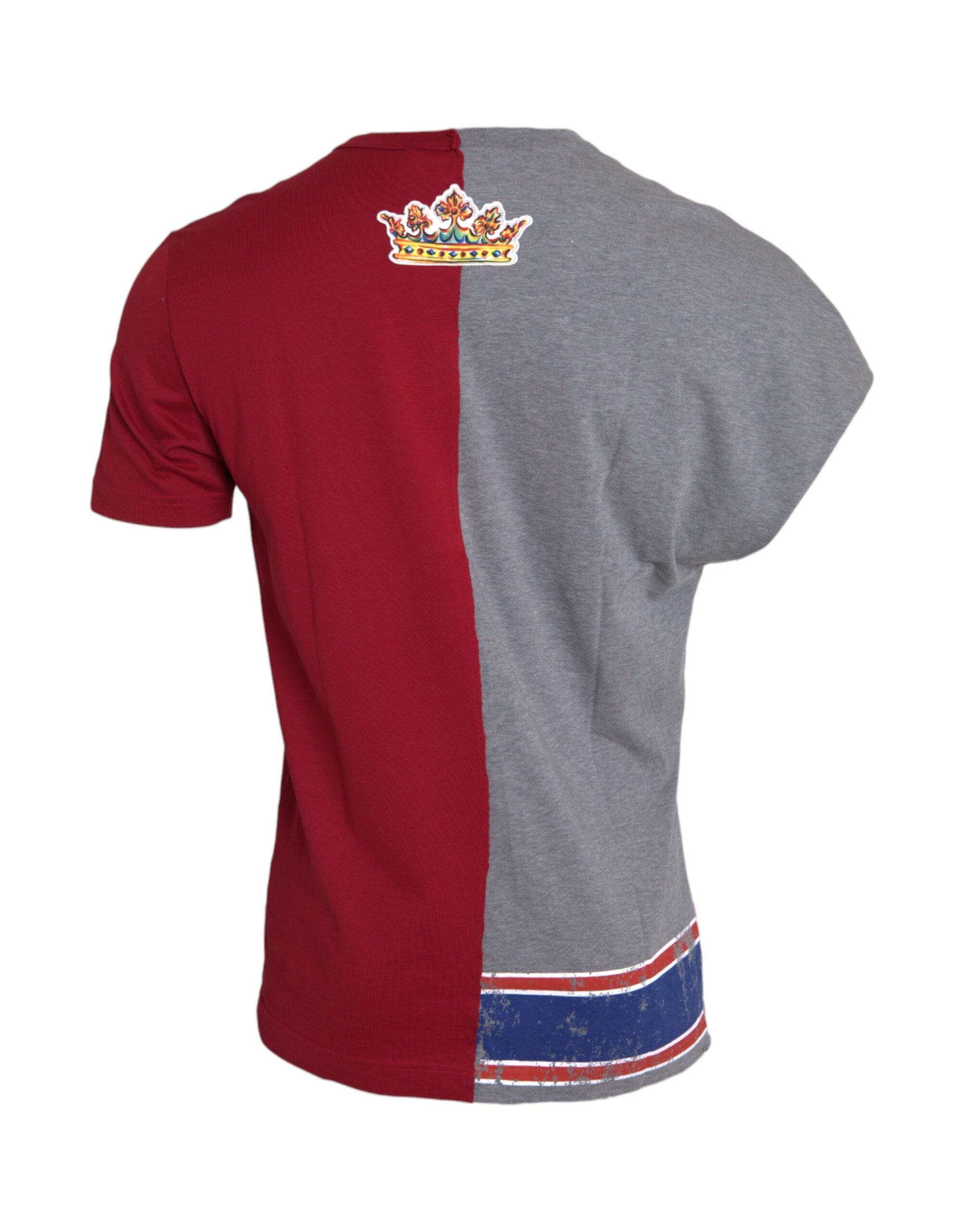 Dolce & Gabbana Multicolor Graphic Short Sleeve Men's T-shirt