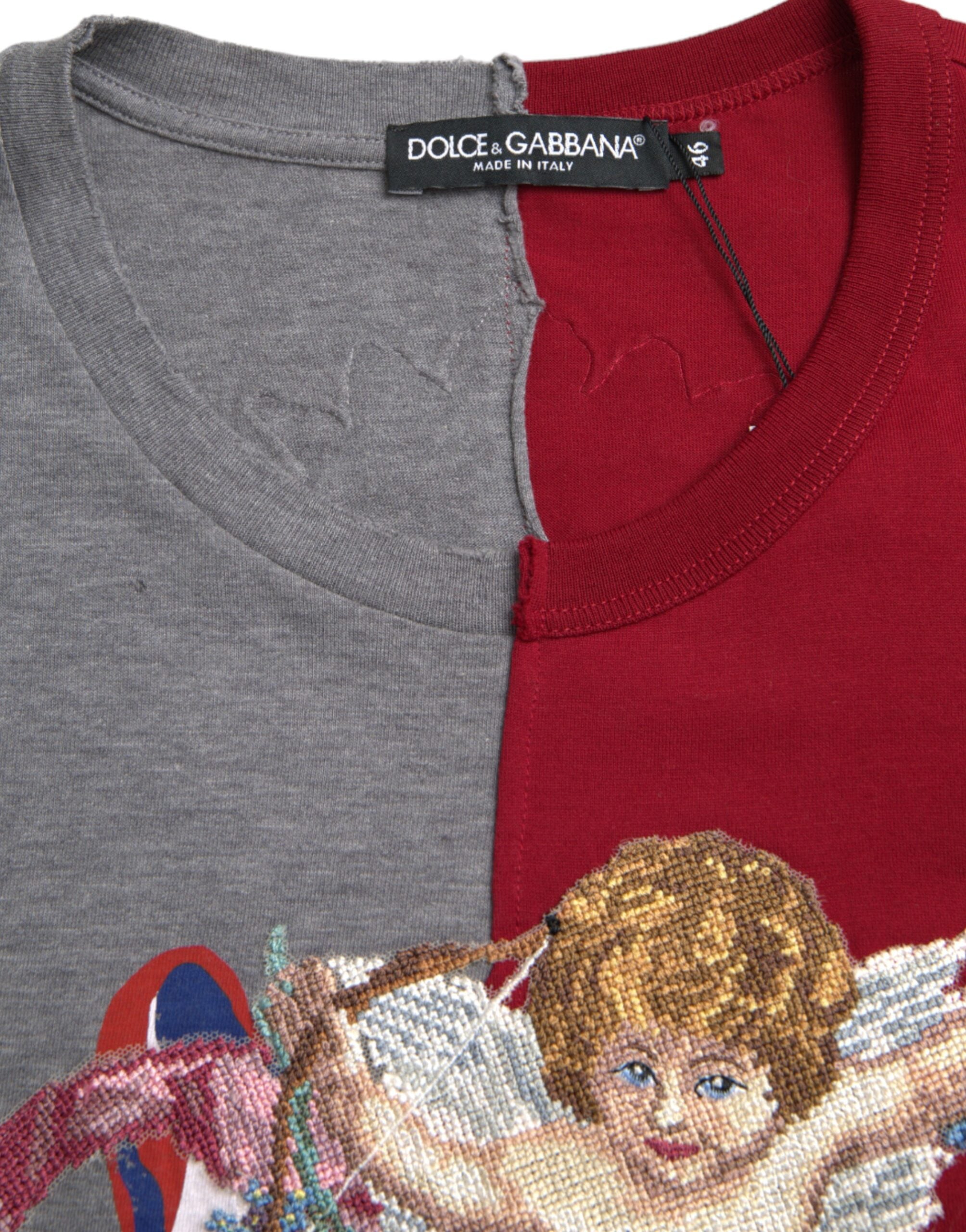 Dolce & Gabbana Multicolor Graphic Short Sleeve Men's T-shirt
