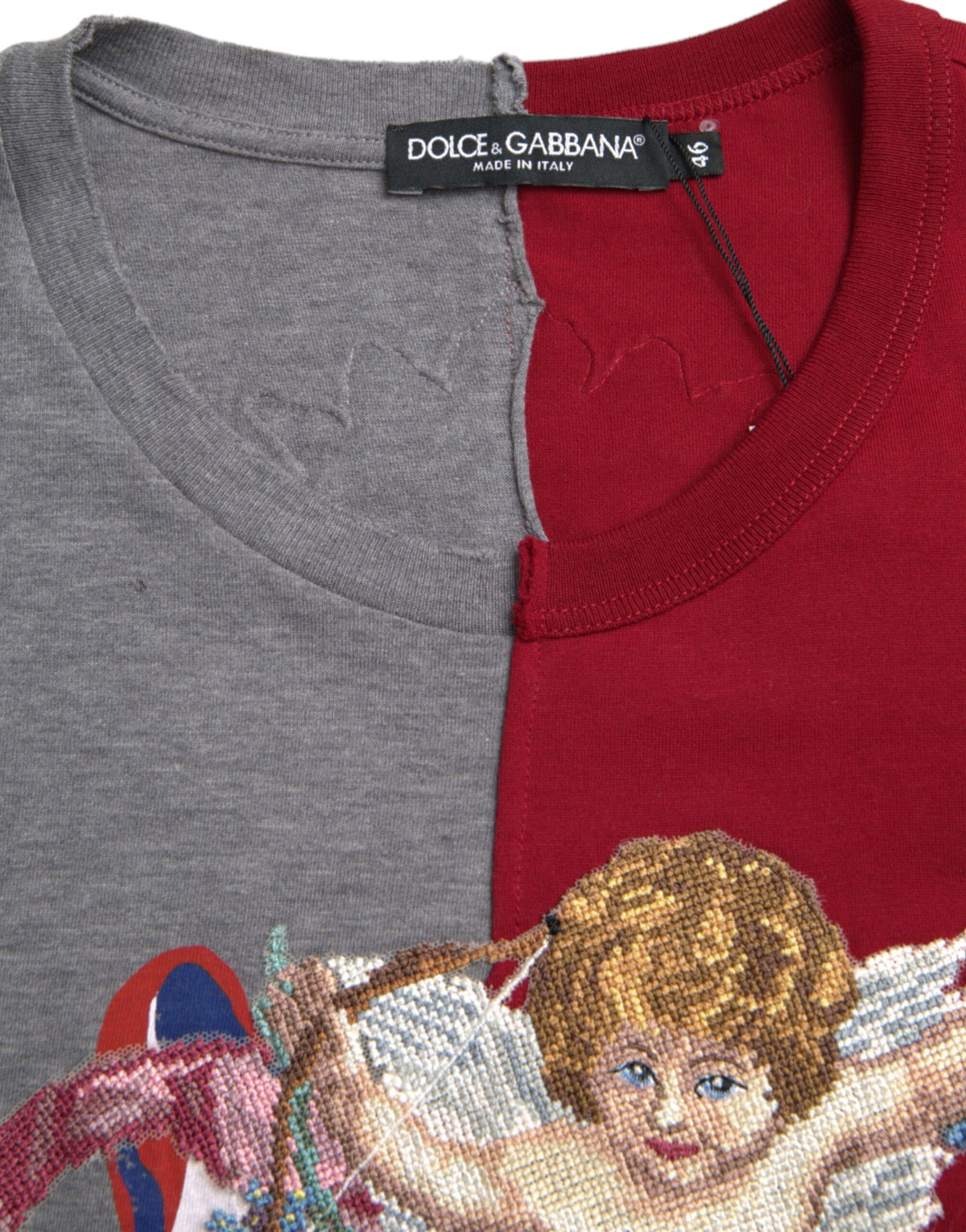 Dolce & Gabbana Multicolor Graphic Short Sleeve Men's T-shirt