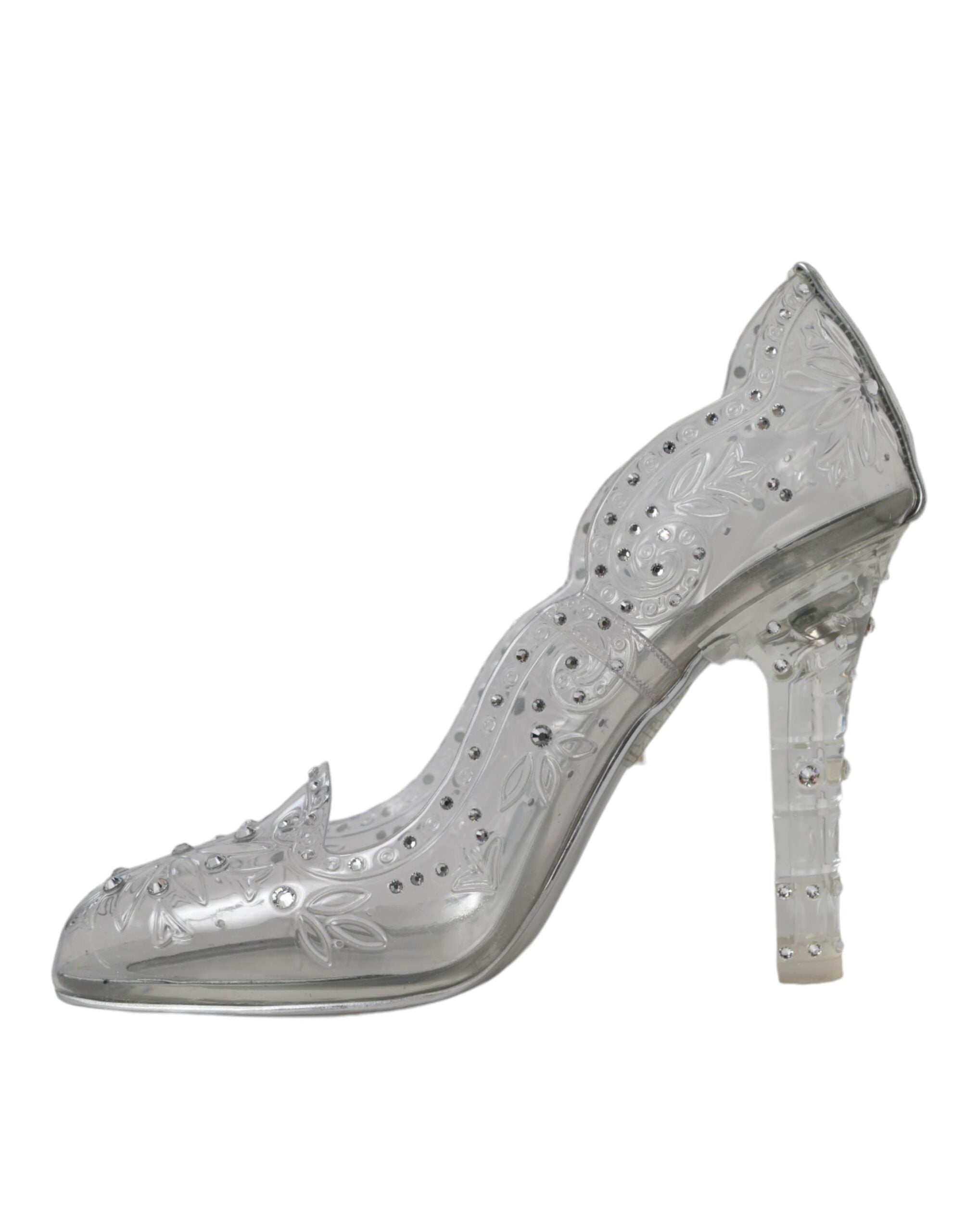 Dolce & Gabbana Clear Floral Crystal Heels CINDERELLA Women's Shoes (Pre-Owned)