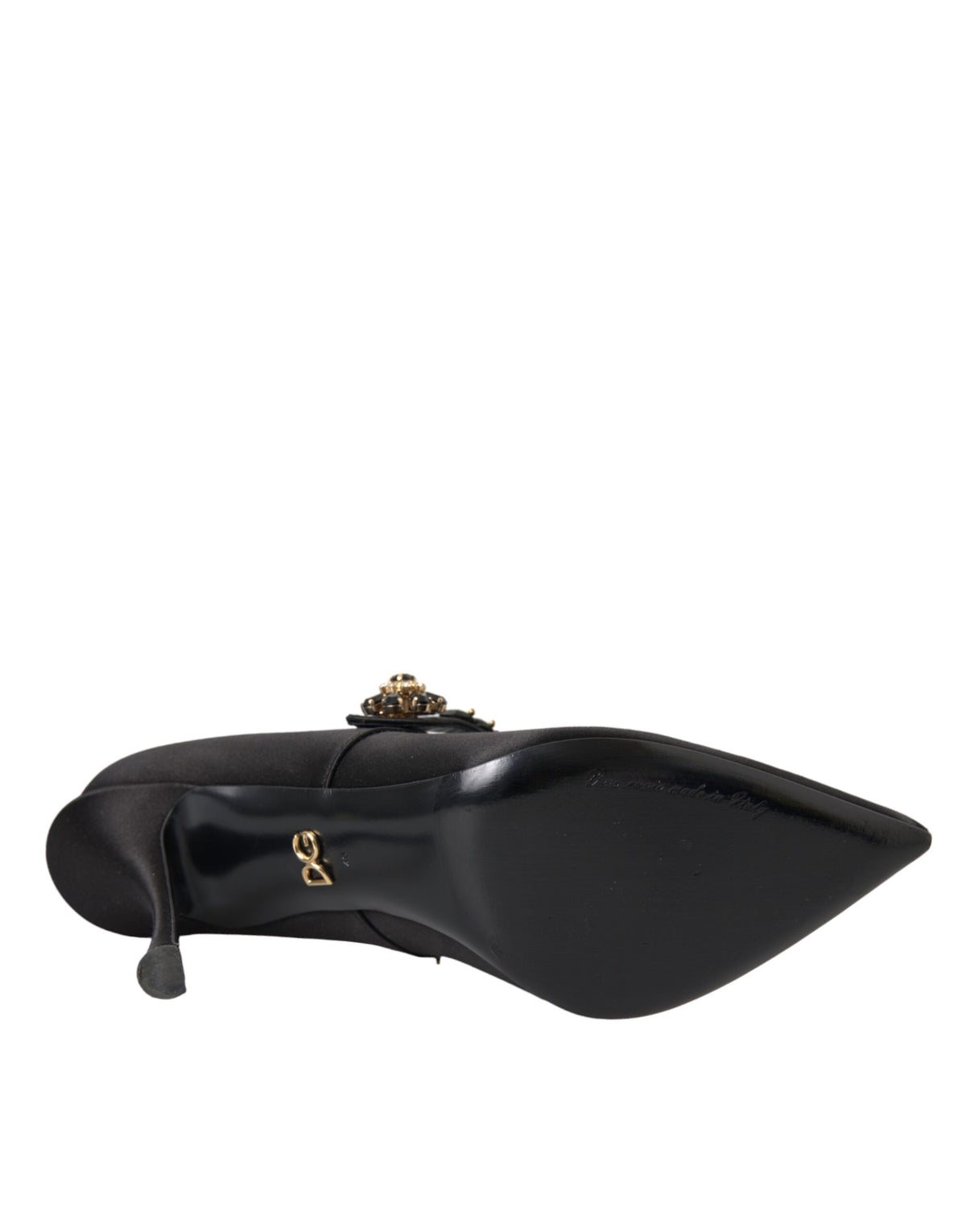 Dolce & Gabbana Black Mary Jane Crystal Heels Pumps Women's Shoes (Pre-Owned)