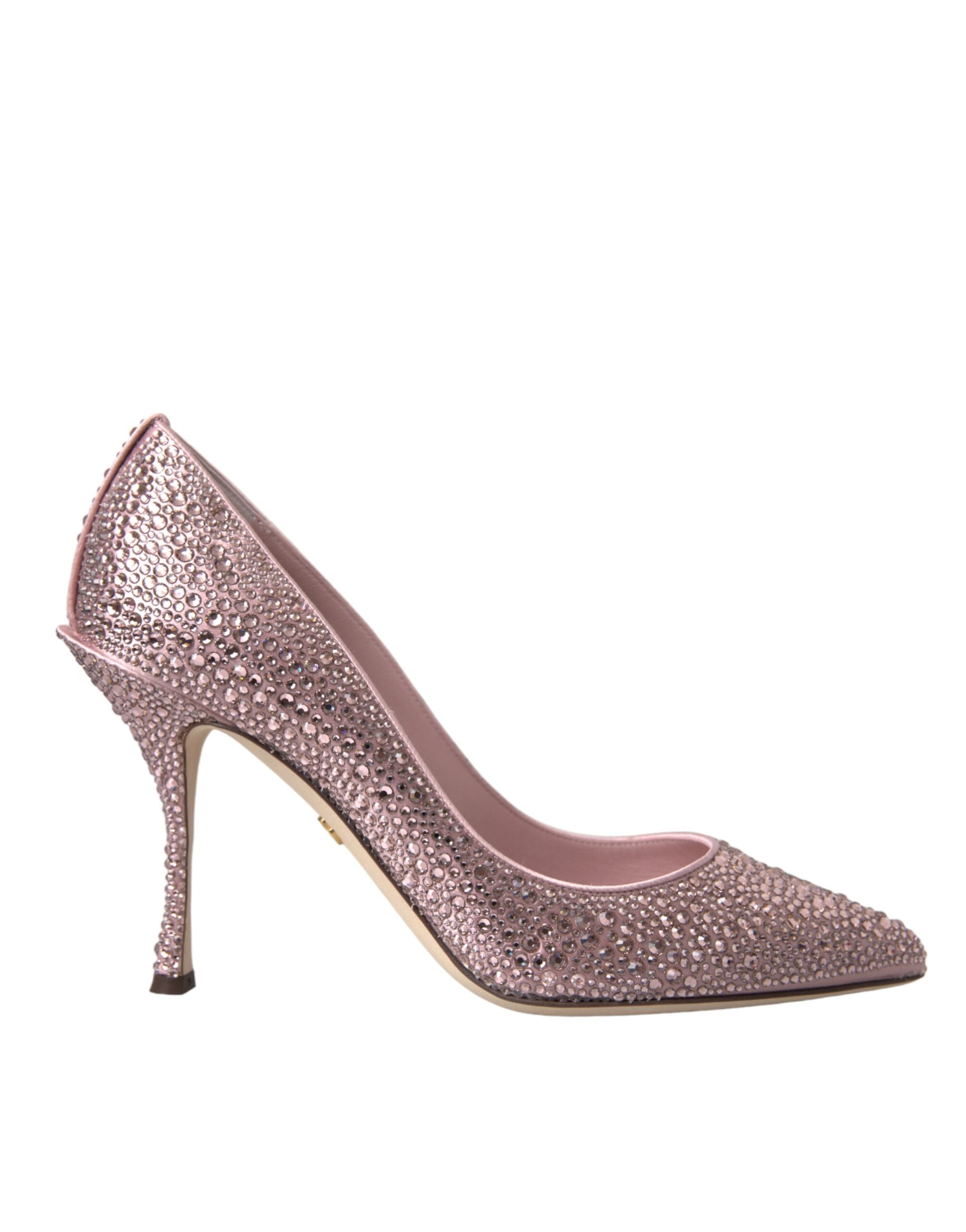 Dolce & Gabbana Pink Strass Crystal Heels Pumps Women's Shoes (Pre-Owned)