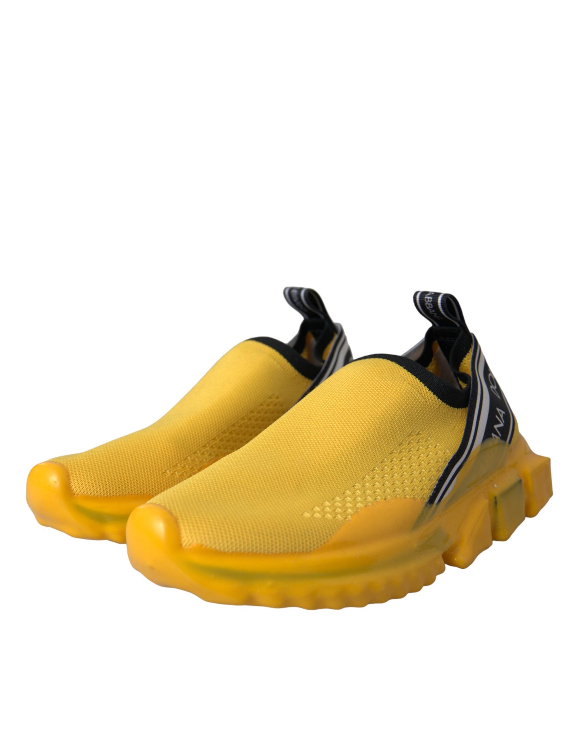 Dolce & Gabbana Yellow Sorrento Slip On Sneakers Women Women's Shoes