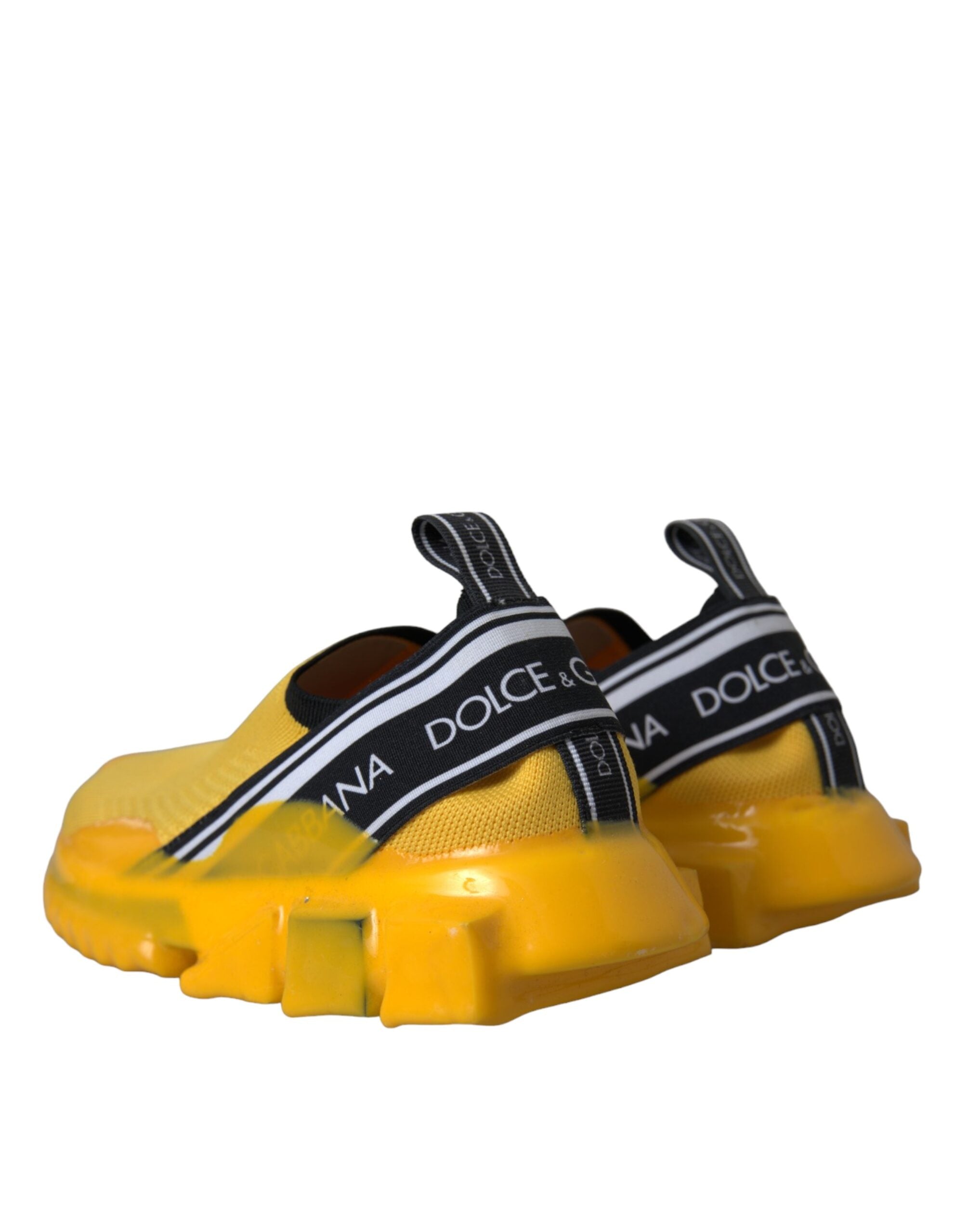 Dolce & Gabbana Yellow Sorrento Slip On Sneakers Women Women's Shoes