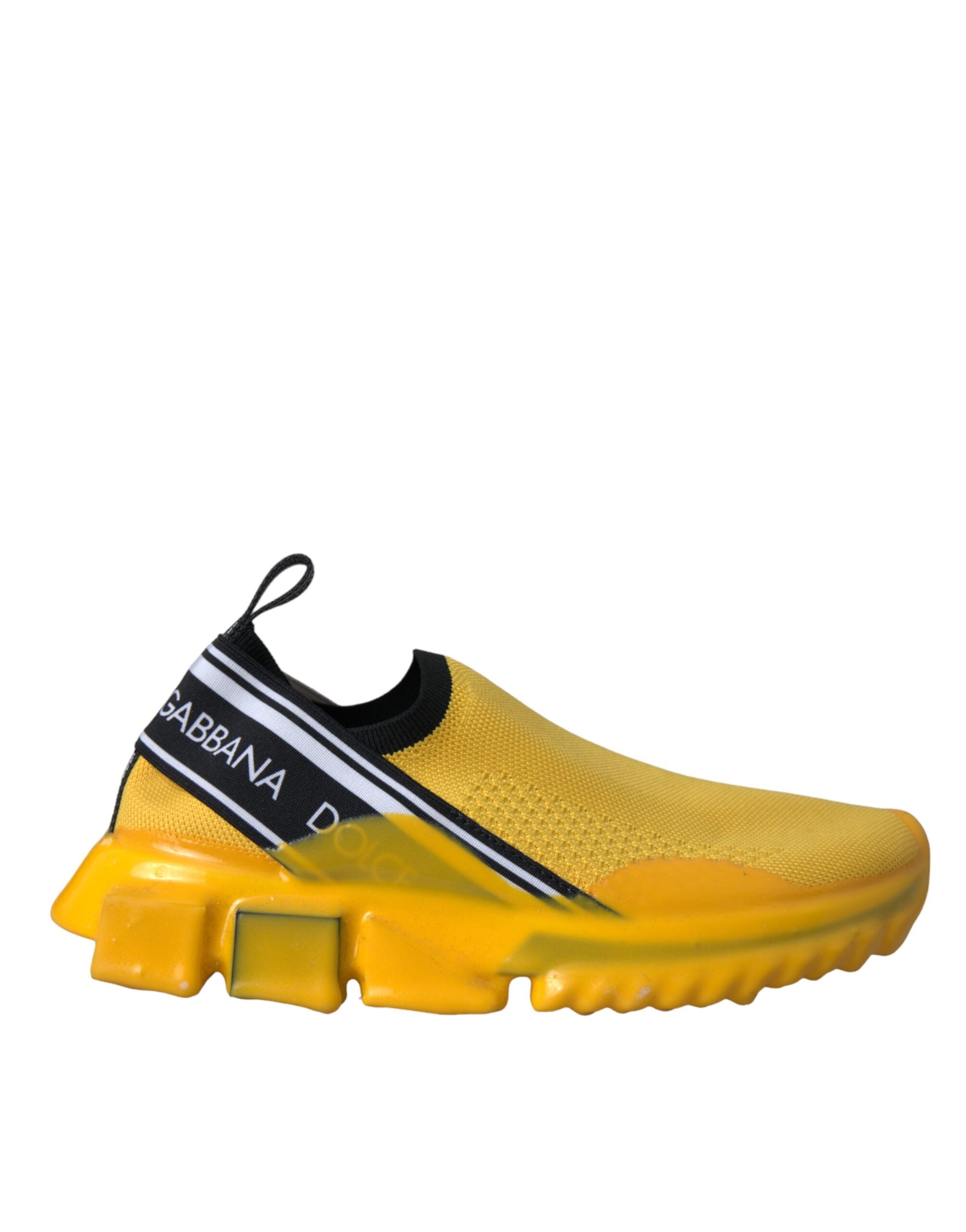 Dolce & Gabbana Yellow Sorrento Slip On Sneakers Women Women's Shoes