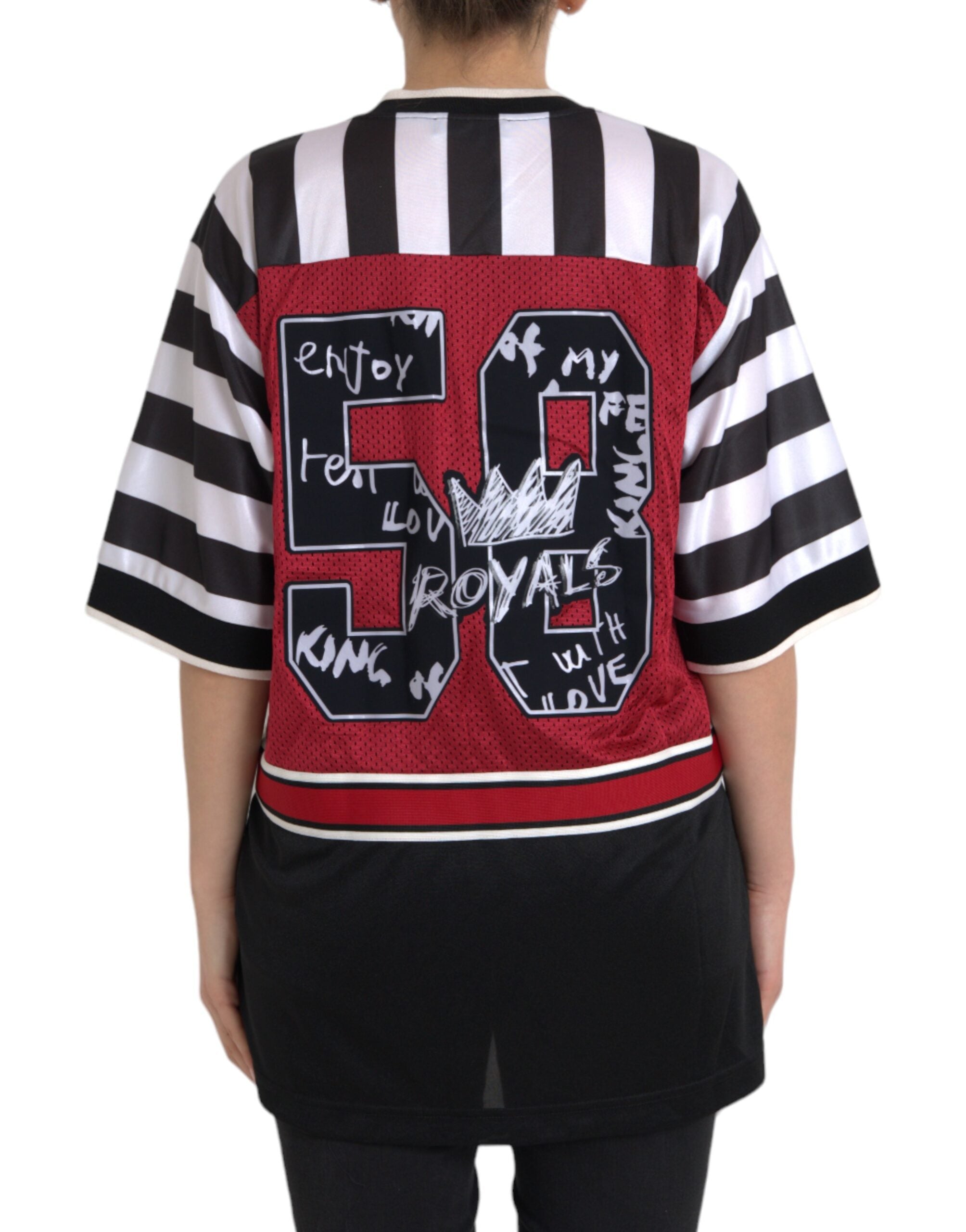 Dolce & Gabbana Multicolor Royals Panda Oversized Women's T-shirt