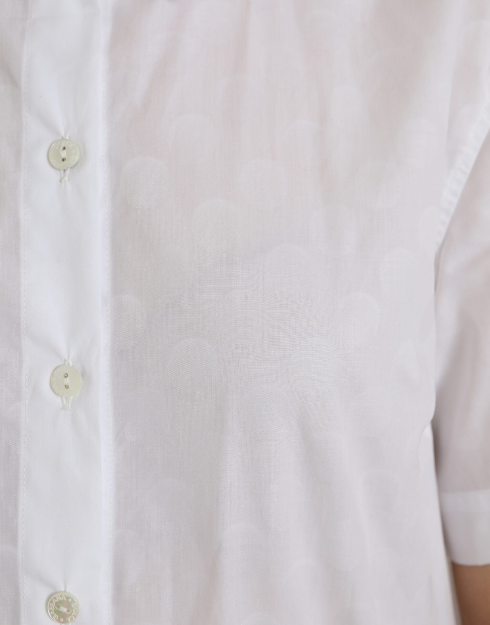 Dolce & Gabbana White Collared Short Sleeve Polo Shirt Women's Top
