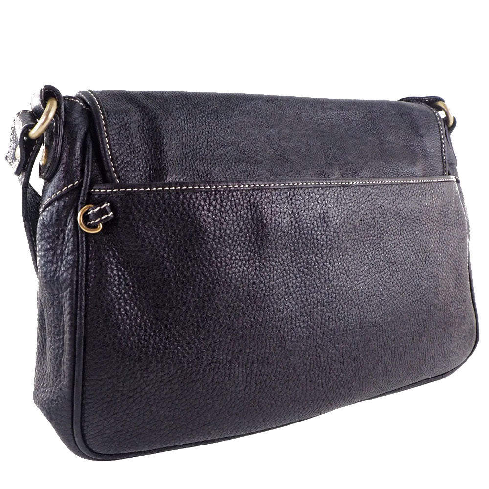Céline Black Pony-Style Calfskin Shoulder Bag (Pre-Owned)