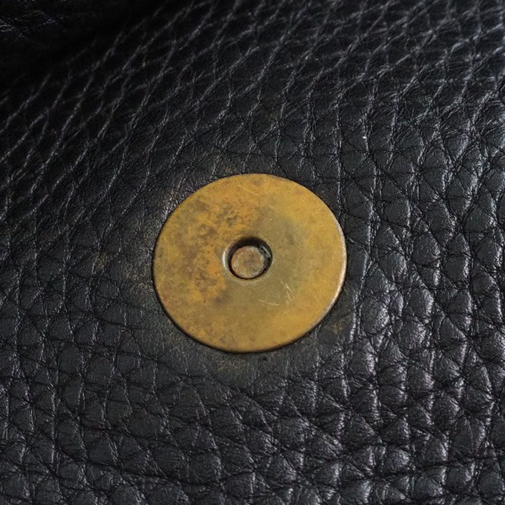 Céline Black Pony-Style Calfskin Shoulder Bag (Pre-Owned)