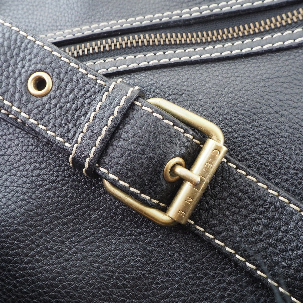 Céline Black Pony-Style Calfskin Shoulder Bag (Pre-Owned)
