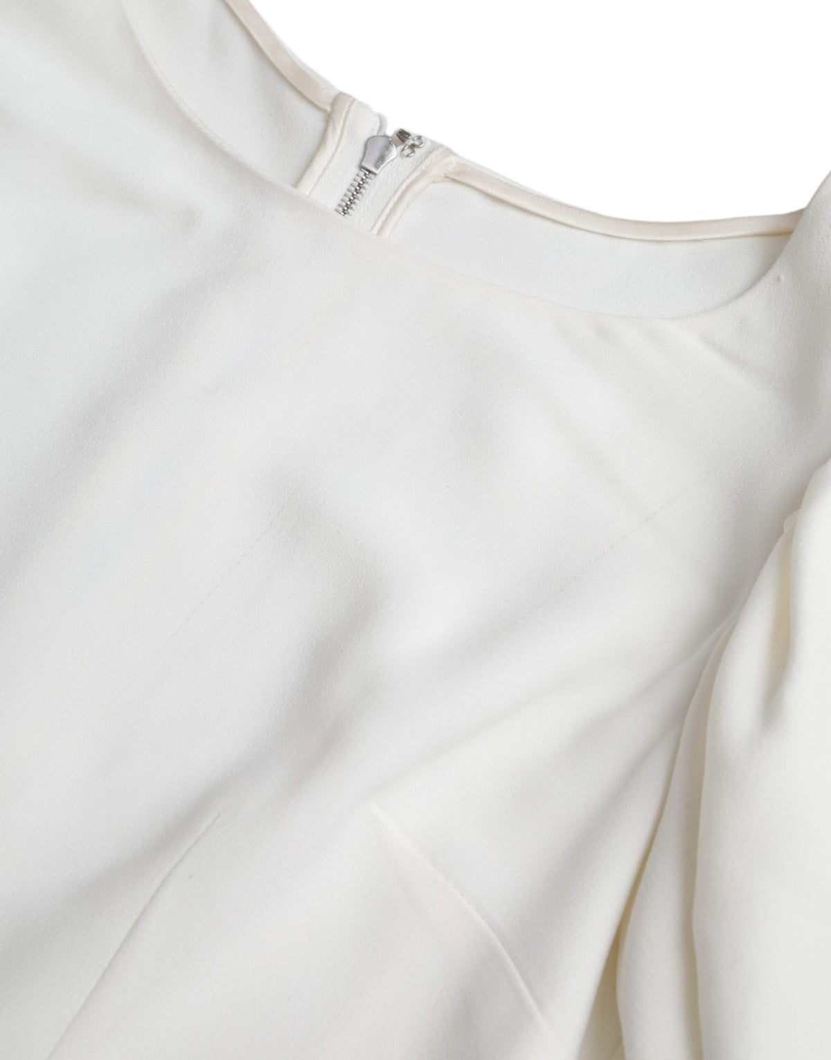 Dolce & Gabbana White Viscose Round Neck Short Sleeves Women's Top (Pre-Owned)