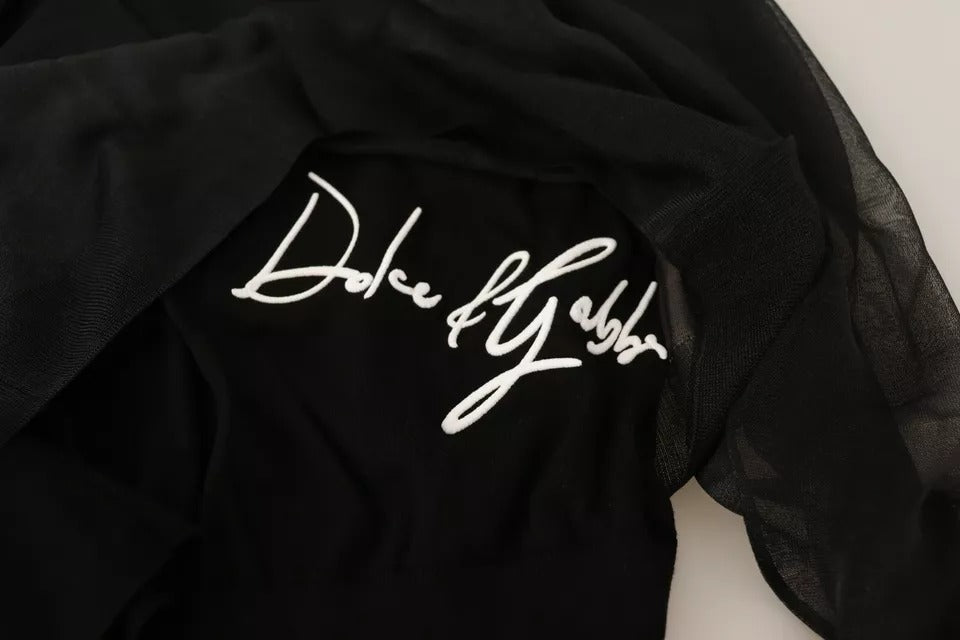 Dolce & Gabbana Black Logo Crewneck Long Sleeve Pullover Men's Sweater (Pre-Owned)
