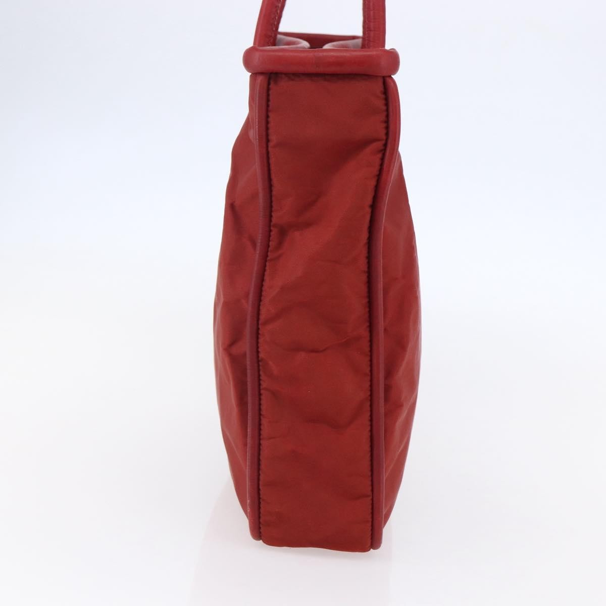 Celine Tote Nylon Red Nylon Tote Bag Bag (Pre-Owned)