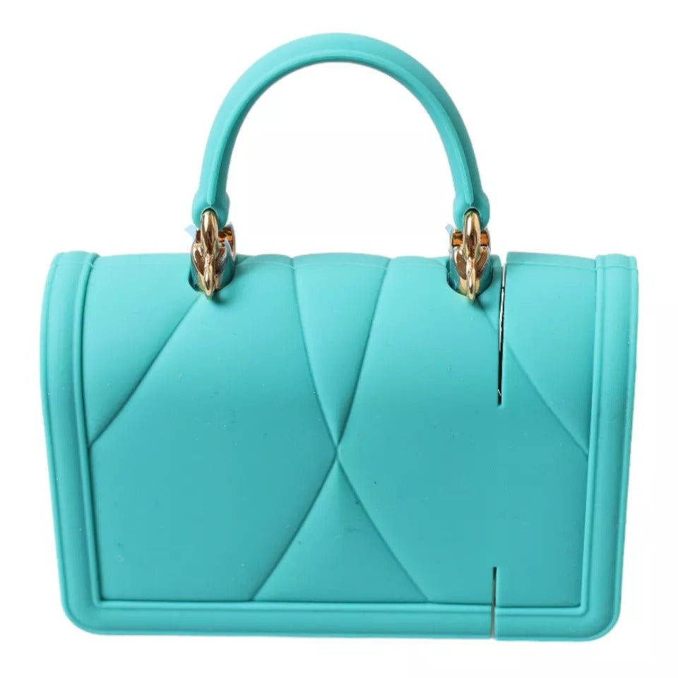 Dolce & Gabbana Turquoise Silicone Devotion Heart Bag Cover Hand Airpods Women's Case (Pre-Owned)