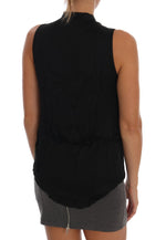 Versace Jeans Chic Sleeveless Black Shirt Women's Blouse